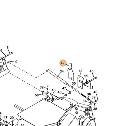 Grasshopper part 729231 — IPL diagram snippet (6x zoom, amber highlight)
