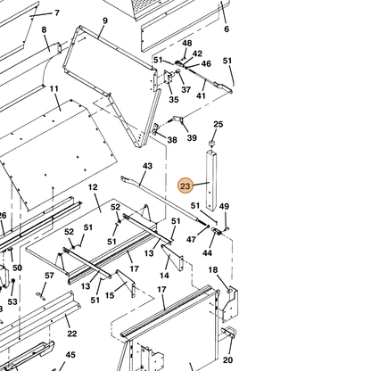 Grasshopper part 729250 — IPL diagram snippet (6x zoom, amber highlight)