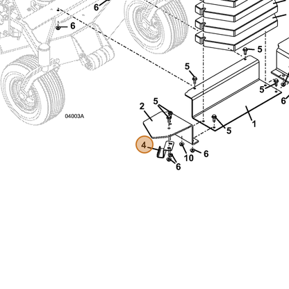 Grasshopper part 729337 — IPL diagram snippet (6x zoom, amber highlight)