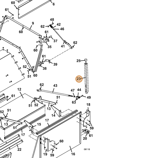 Grasshopper part 729370 — IPL diagram snippet (6x zoom, amber highlight)