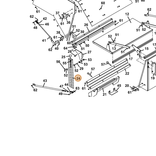 Grasshopper part 729371 — IPL diagram snippet (6x zoom, amber highlight)
