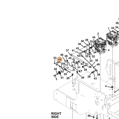 Grasshopper part 729396 — IPL diagram snippet (6x zoom, amber highlight)