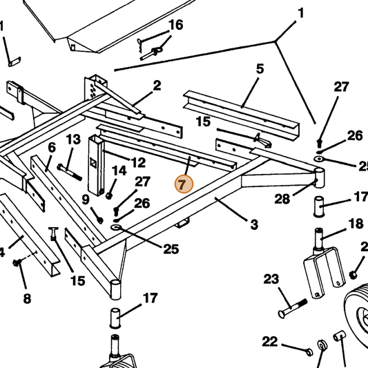 Grasshopper part 729435 — IPL diagram snippet (6x zoom, amber highlight)