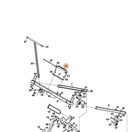 Grasshopper part 729444 — IPL diagram snippet (6x zoom, amber highlight)