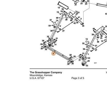 Grasshopper part 729492 — IPL diagram snippet (6x zoom, amber highlight)