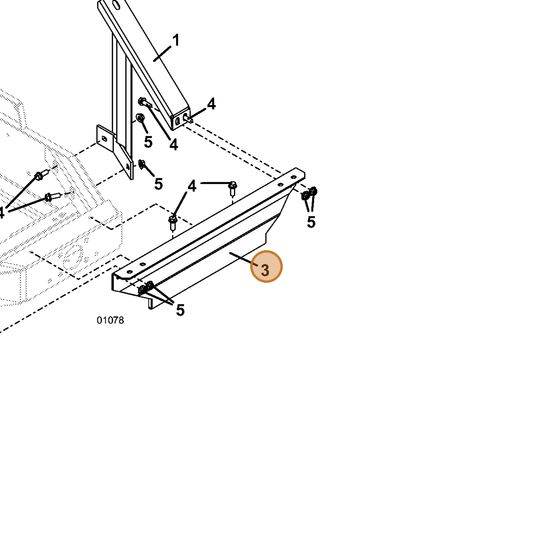 Grasshopper part 729692 — IPL diagram snippet (6x zoom, amber highlight)