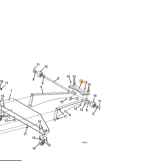 Grasshopper part 729726 — IPL diagram snippet (6x zoom, amber highlight)