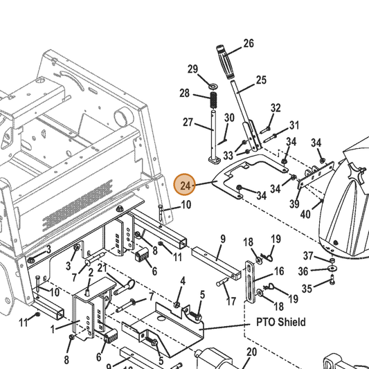 Grasshopper part 729962 — IPL diagram snippet (6x zoom, amber highlight)