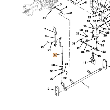 Grasshopper part 730233 — IPL diagram snippet (6x zoom, amber highlight)