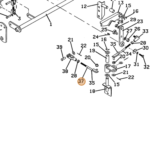 Grasshopper part 730264 — IPL diagram snippet (6x zoom, amber highlight)