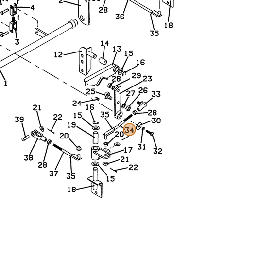 Grasshopper part 730265 — IPL diagram snippet (6x zoom, amber highlight)