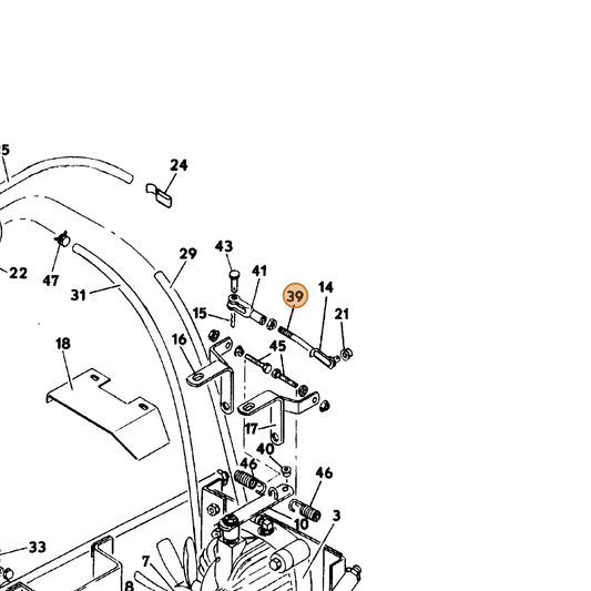 Grasshopper part 730271 — IPL diagram snippet (6x zoom, amber highlight)
