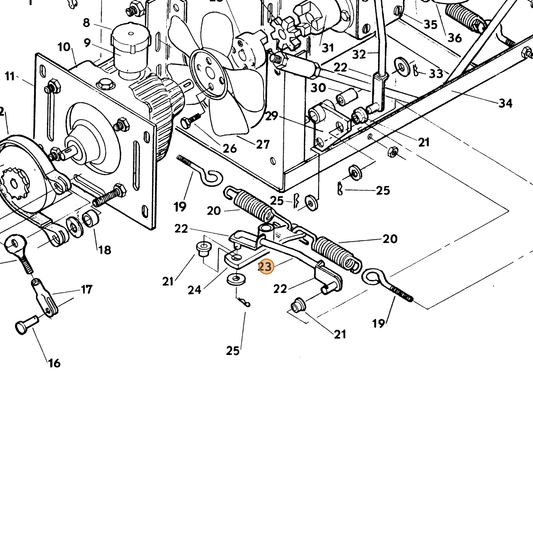 Grasshopper part 730275 — IPL diagram snippet (6x zoom, amber highlight)