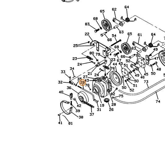 Grasshopper part 730326 — IPL diagram snippet (6x zoom, amber highlight)