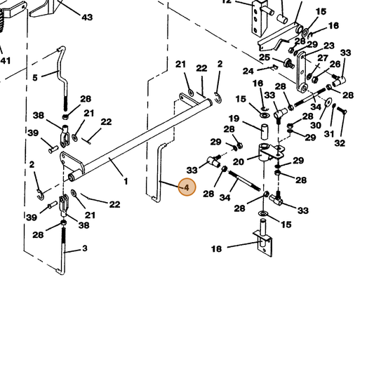 Grasshopper part 730355 — IPL diagram snippet (6x zoom, amber highlight)