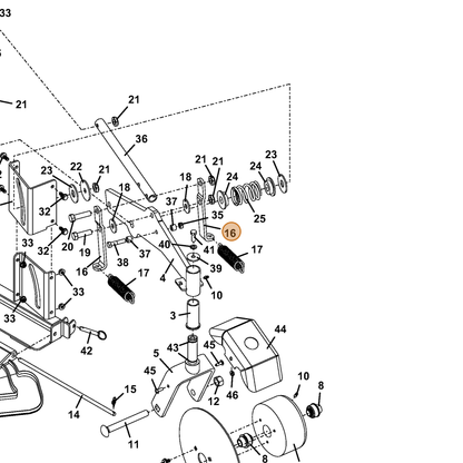 Grasshopper part 732969 — IPL diagram snippet (6x zoom, amber highlight)