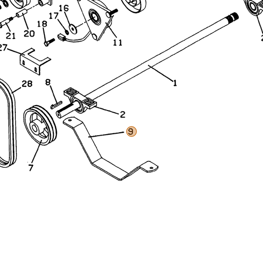 Grasshopper part 733148 — IPL diagram snippet (6x zoom, amber highlight)