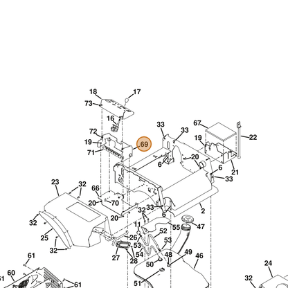 Grasshopper part 751034 — IPL diagram snippet (6x zoom, amber highlight)