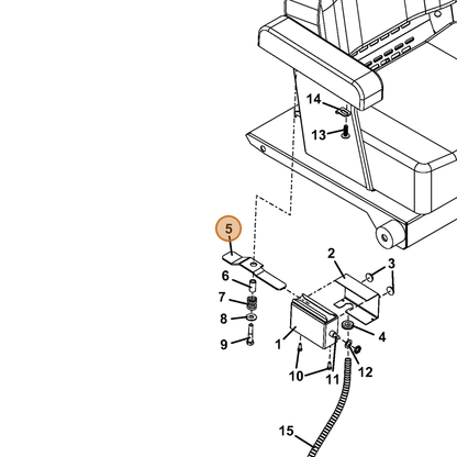 Grasshopper part 754005 — IPL diagram snippet (6x zoom, amber highlight)