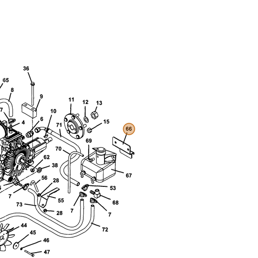 Grasshopper part 754030 — IPL diagram snippet (6x zoom, amber highlight)