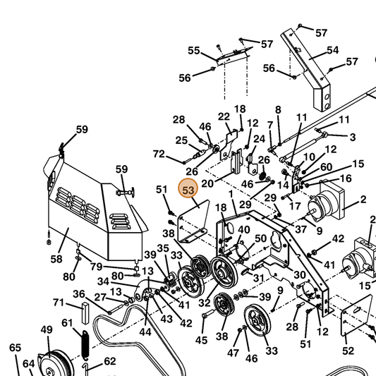 Grasshopper part 754044 — IPL diagram snippet (6x zoom, amber highlight)