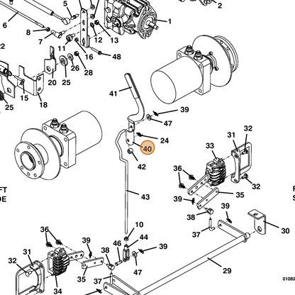 Grasshopper part 754045 — IPL diagram snippet (6x zoom, amber highlight)