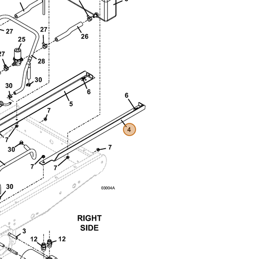 Grasshopper part 754092 — IPL diagram snippet (6x zoom, amber highlight)