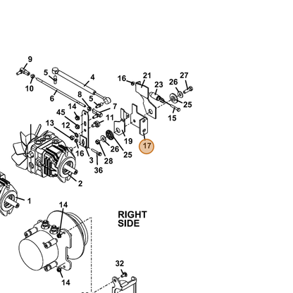 Grasshopper part 754120 — IPL diagram snippet (6x zoom, amber highlight)
