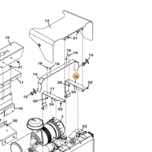 Grasshopper part 754141 — IPL diagram snippet (6x zoom, amber highlight)