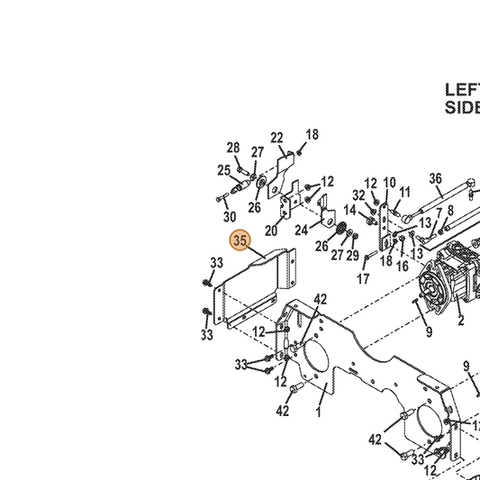Grasshopper part 754156 — IPL diagram snippet (6x zoom, amber highlight)