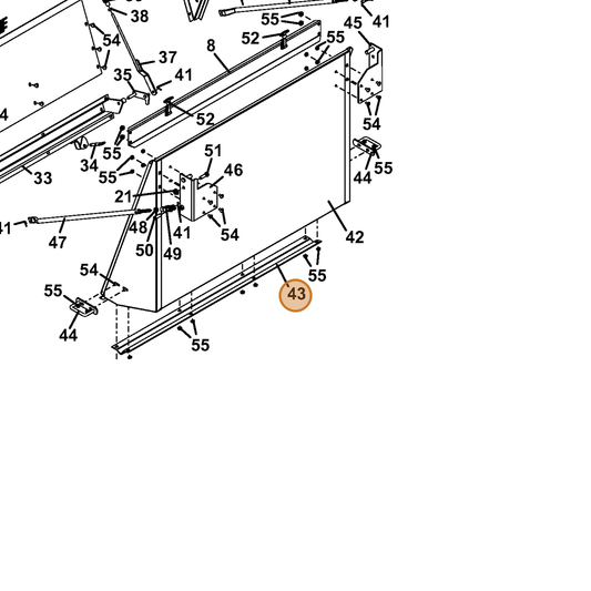 Grasshopper part 754194 — IPL diagram snippet (6x zoom, amber highlight)