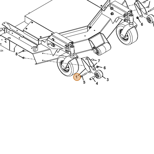 Grasshopper part 754203 — IPL diagram snippet (6x zoom, amber highlight)