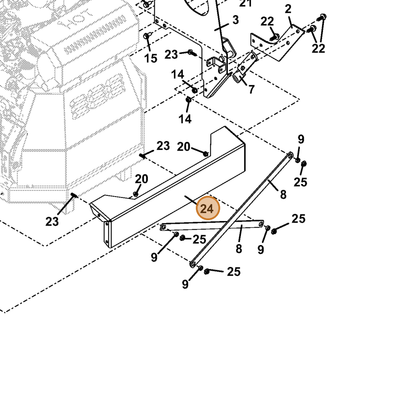 Grasshopper part 754317 — IPL diagram snippet (6x zoom, amber highlight)
