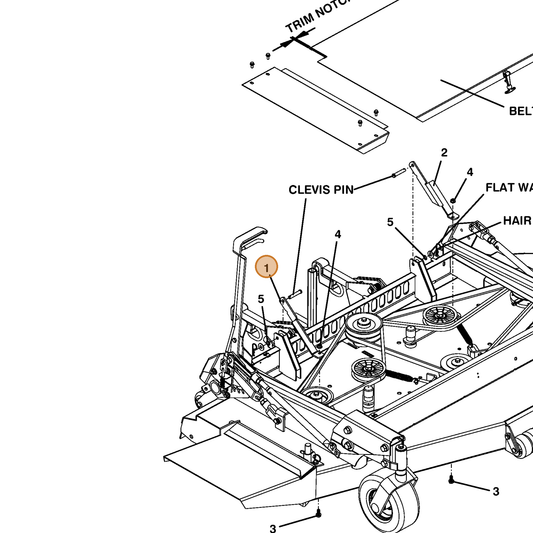 Grasshopper part 755053 — IPL diagram snippet (6x zoom, amber highlight)