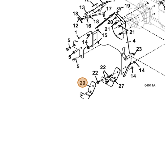 Grasshopper part 755099 — IPL diagram snippet (6x zoom, amber highlight)