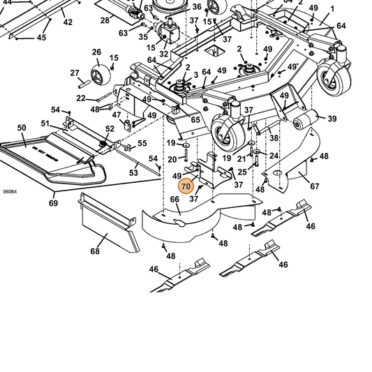 Grasshopper part 755117 — IPL diagram snippet (6x zoom, amber highlight)
