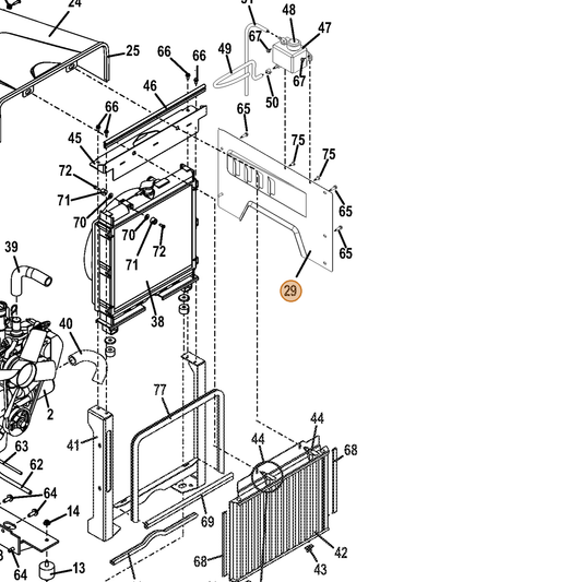 Grasshopper part 762522 — IPL diagram snippet (6x zoom, amber highlight)