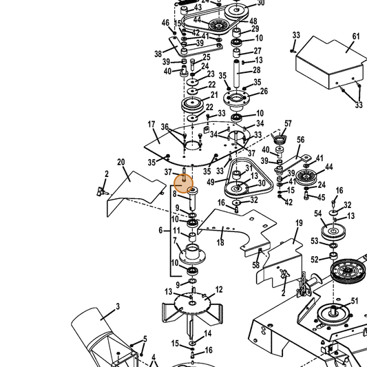 Grasshopper part 762603 — IPL diagram snippet (6x zoom, amber highlight)