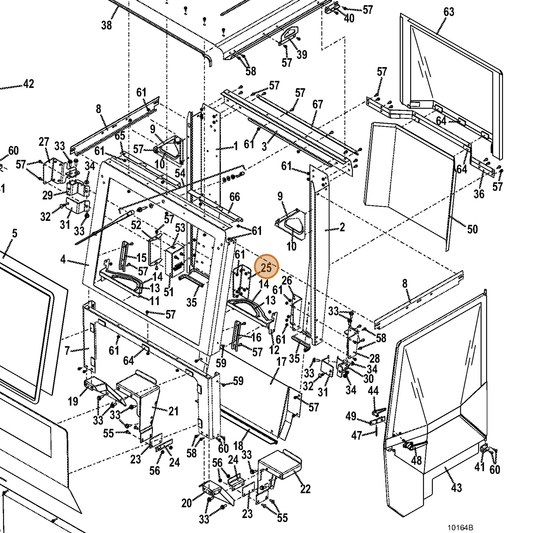 Grasshopper part 766035 — IPL diagram snippet (6x zoom, amber highlight)