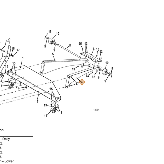Grasshopper part 766058 — IPL diagram snippet (6x zoom, amber highlight)