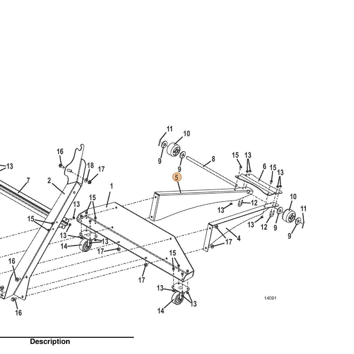 Grasshopper part 766059 — IPL diagram snippet (6x zoom, amber highlight)