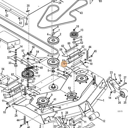 Grasshopper part 766079 — IPL diagram snippet (6x zoom, amber highlight)