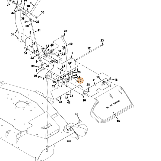 Grasshopper part 766105 — IPL diagram snippet (6x zoom, amber highlight)
