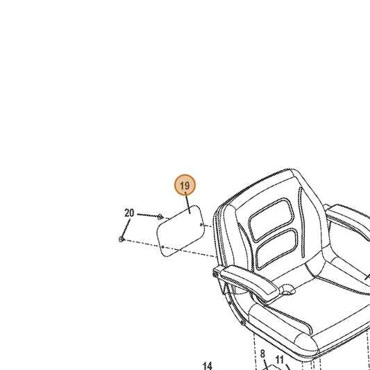 Grasshopper part 770160 — IPL diagram snippet (6x zoom, amber highlight)