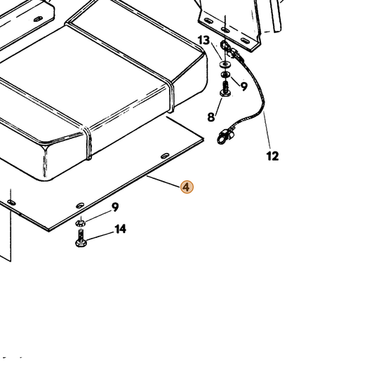 Grasshopper part 771070 — IPL diagram snippet (6x zoom, amber highlight)