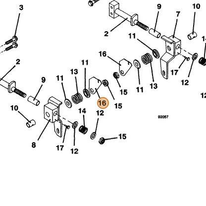 Grasshopper part 772019 — IPL diagram snippet (6x zoom, amber highlight)