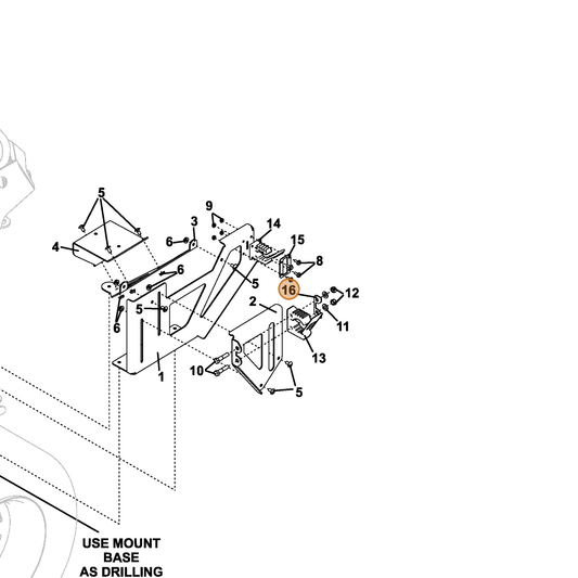 Grasshopper part 772022 — IPL diagram snippet (6x zoom, amber highlight)