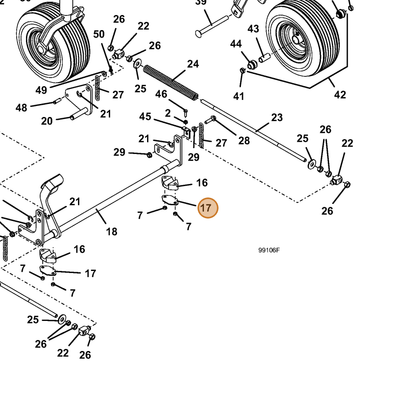 Grasshopper part 774064 — IPL diagram snippet (6x zoom, amber highlight)