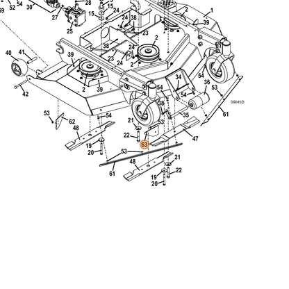 Grasshopper part 774187 — IPL diagram snippet (6x zoom, amber highlight)