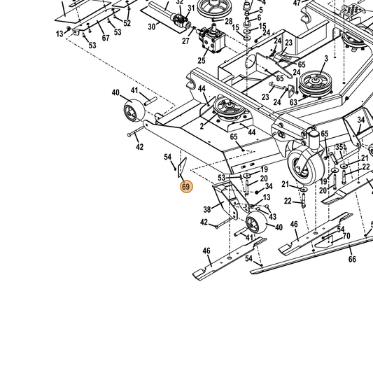Grasshopper part 774188 — IPL diagram snippet (6x zoom, amber highlight)